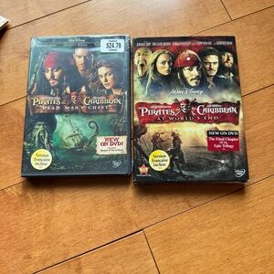 Disney Pirates of the Caribbean DVD with Black and Blue Accents